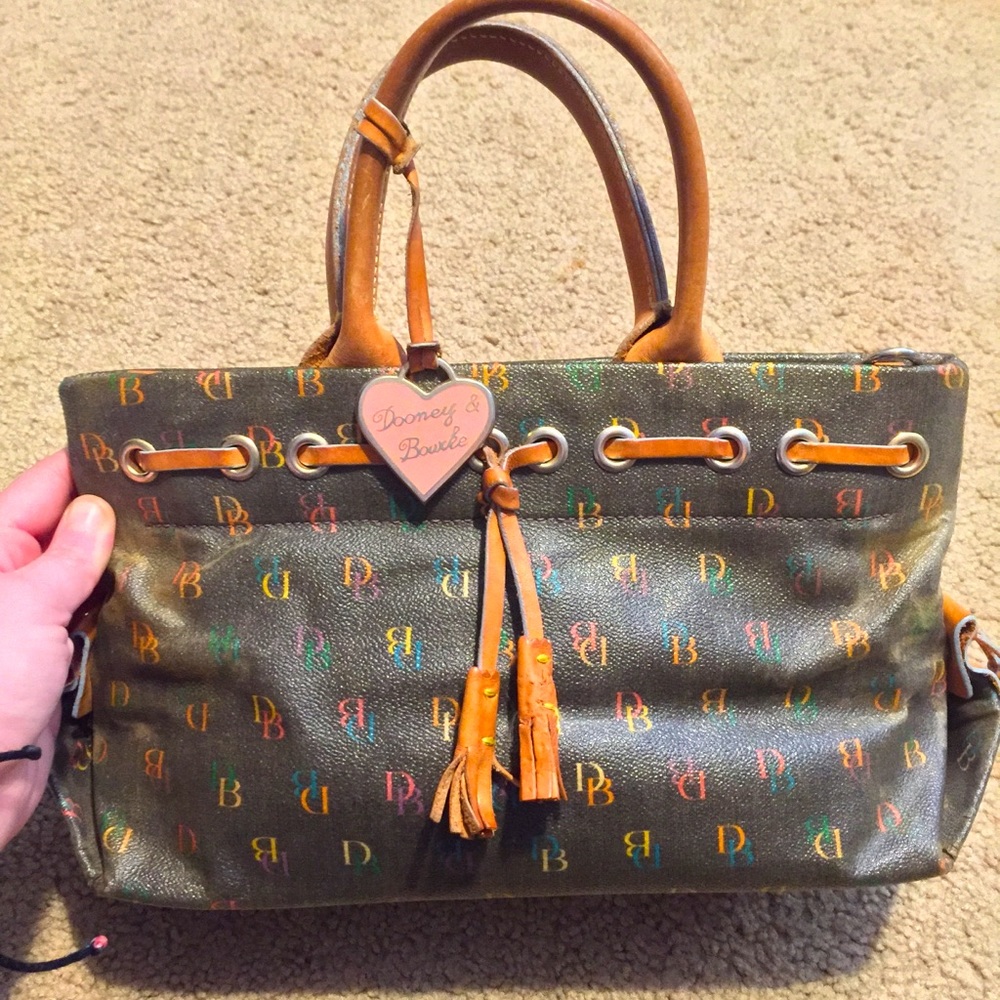 Authentic Dooney & Bourke Canvas Purse